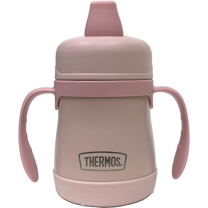 Thermos Stainless Steel Sippy Cup with Handles 7oz (Rose)