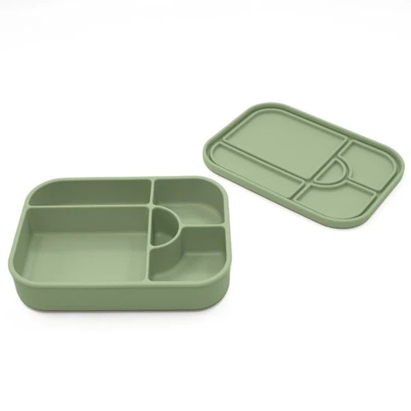 noka Large Silicone Sealed Lunch Box (Leaf)