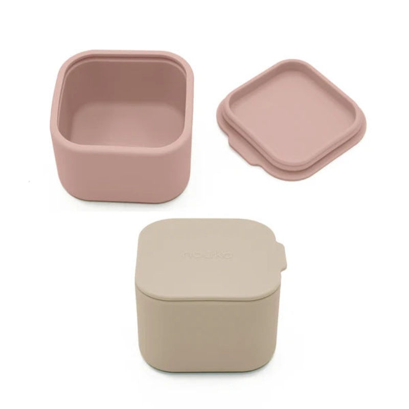 noka Mini Snack Cups 2Pk (Soft Blush/Dust)
