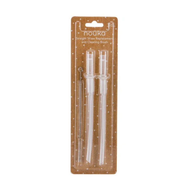noka Straight Straw Replacement & Cleaning Brush