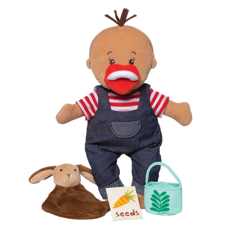Manhattan Toy Wee Baby Stella Set (Beige Tiny Farmer)