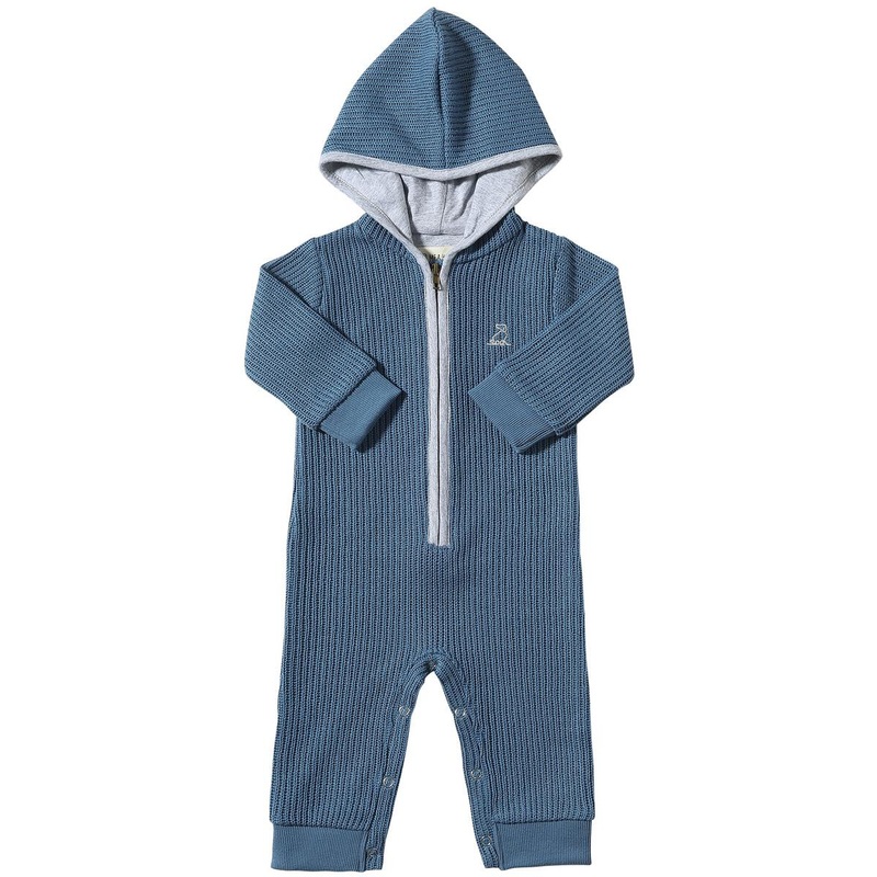 Me & Henry Blaine Hooded Romper (Blue)