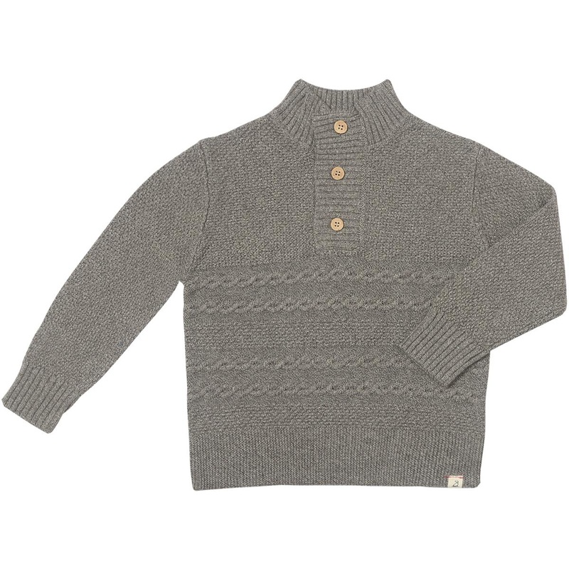 Me & Henry Cable Sweater (Heathered Grey)