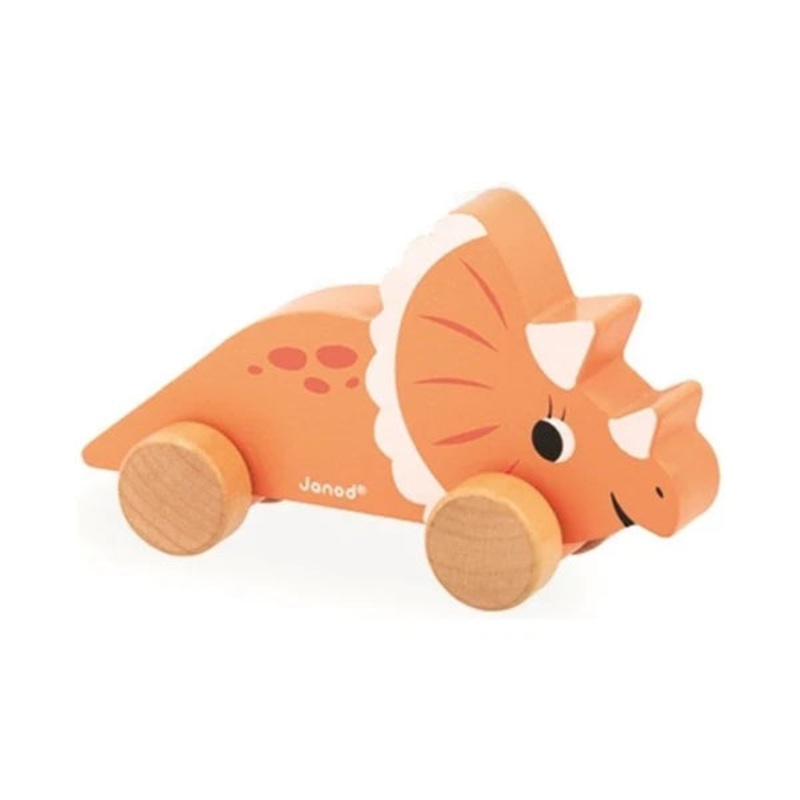 Janod Push Along Dino (Triceratops)