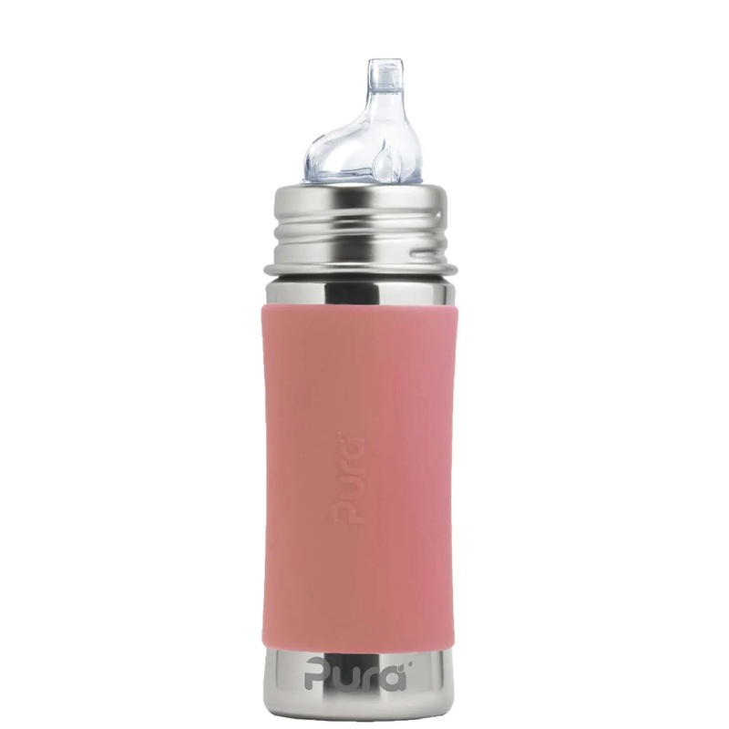 Pura 11oz Sippy Bottle (Rose)