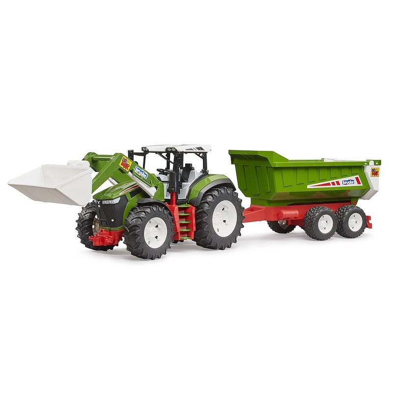 Bruder Roadmax Tractor with Rear Tipper & Frontloader 2 Years+