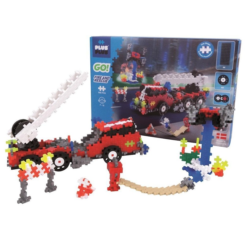 Plus Plus Mini GO! 500-Piece Set (Fire & Rescue)