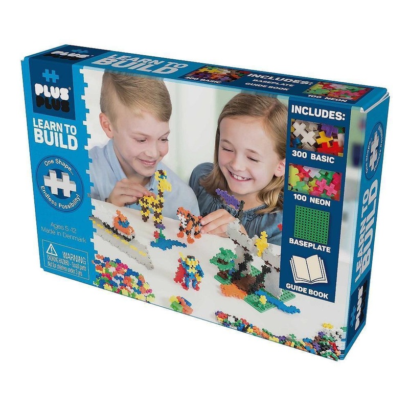 Plus Plus Mini Learn to Build 400-Piece Set (Basic Mix)