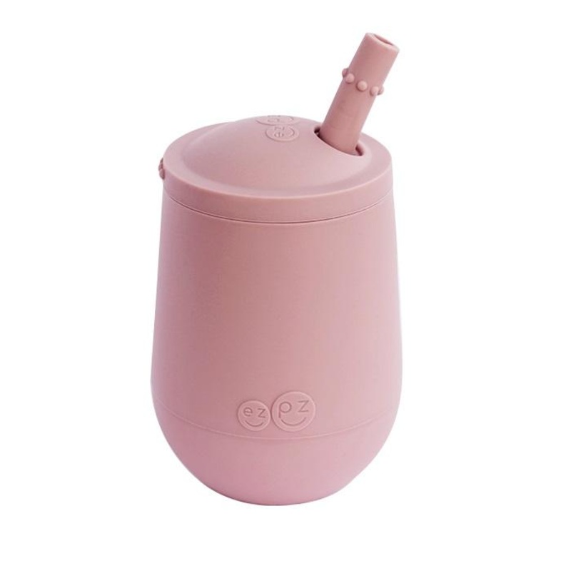 EzPz Mini Cup + Straw Training System (Blush)