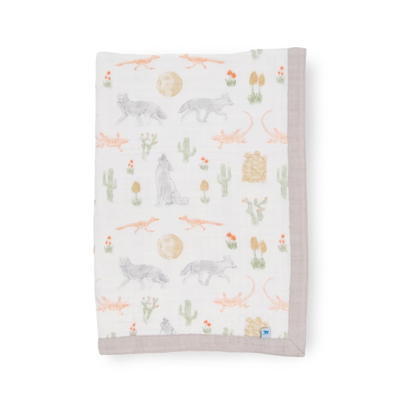 Little Unicorn Cotton Muslin Baby Quilt (Desert Night)