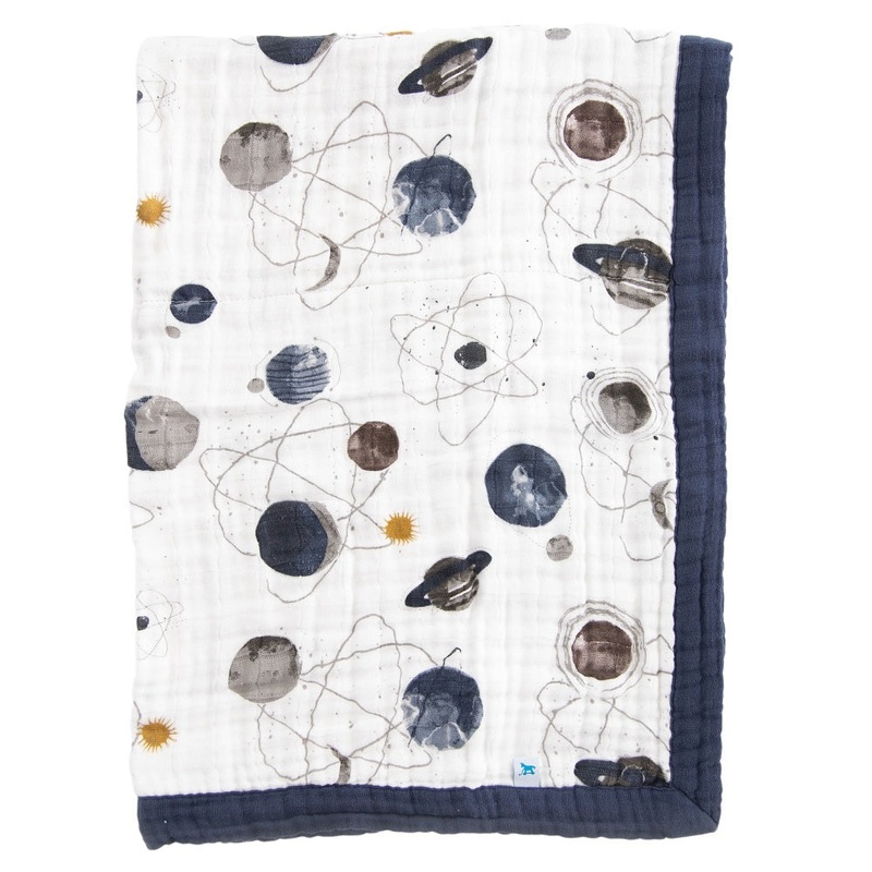 Little Unicorn Cotton Muslin Baby Quilt (Planetary)