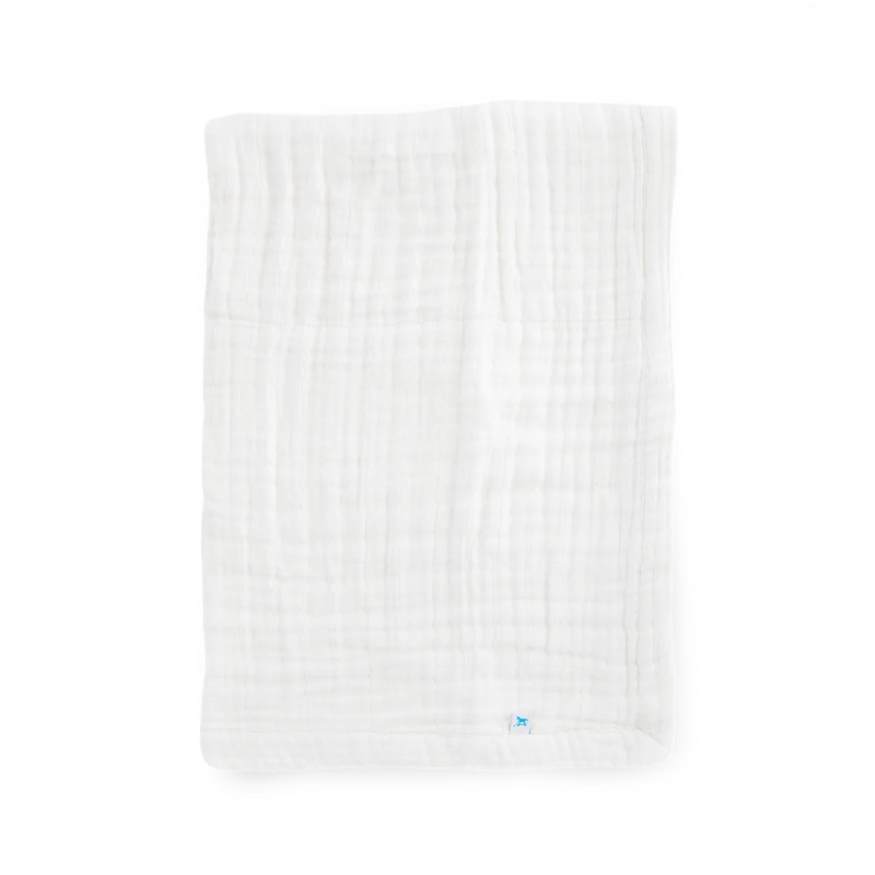 Little Unicorn Cotton Muslin Baby Quilt (White)