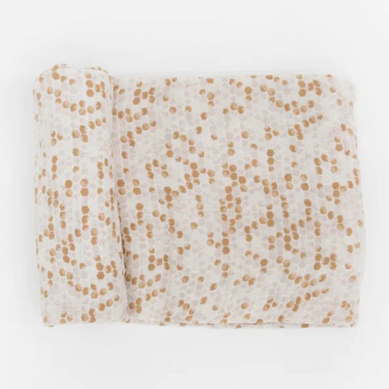 Little Unicorn Cotton Muslin Single Swaddle (Honeycomb)