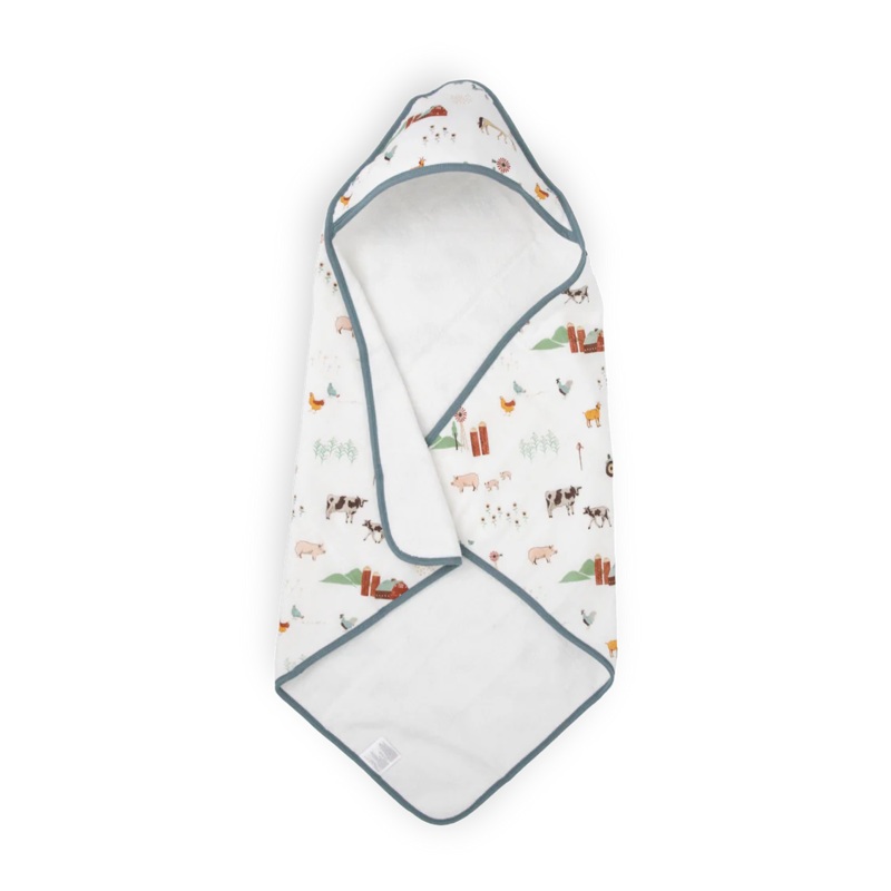 Little Unicorn Infant Hooded Towel (Farmyard)