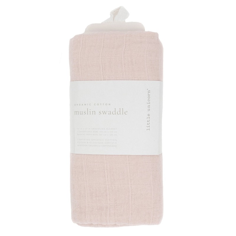 Little Unicorn Organic Cotton Muslin Swaddle Blanket (Rosie)