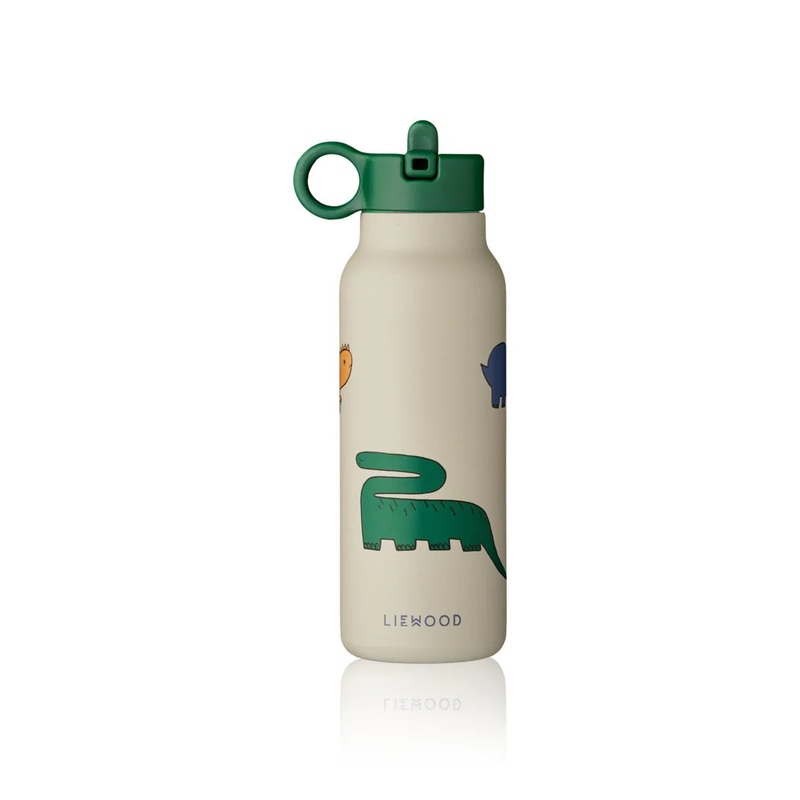 Falk Thermal Water Bottle, 350ml – Dinosaurs/ Mist
