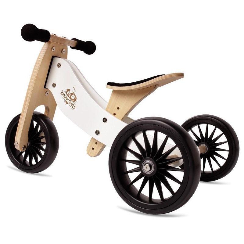 Kinderfeets Tiny Tot PLUS 2-in-1 Bike (White)