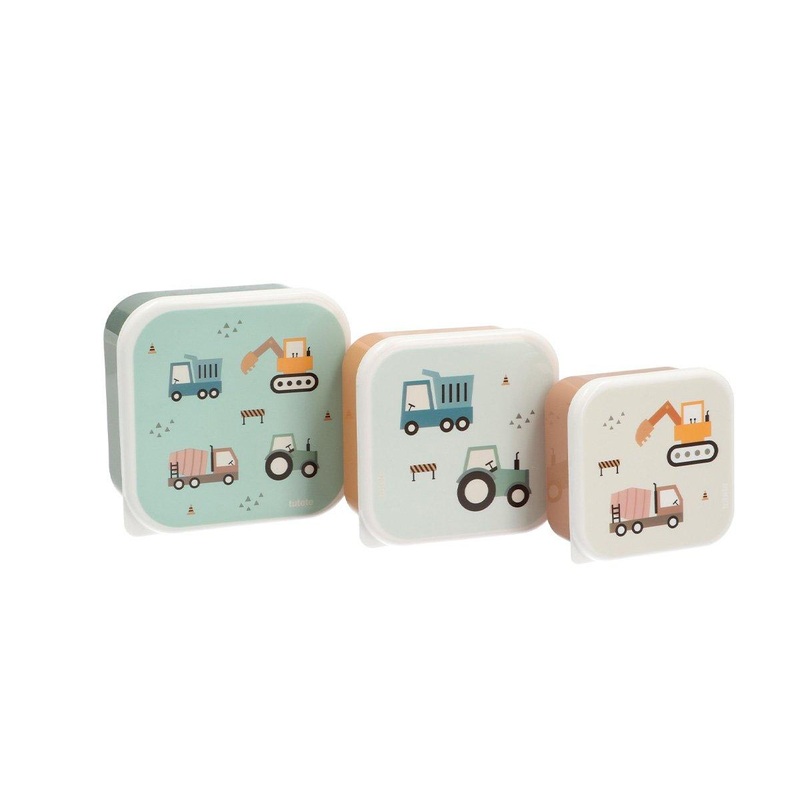 Lunch Box, Set of 3 Different Sizes – Trucks