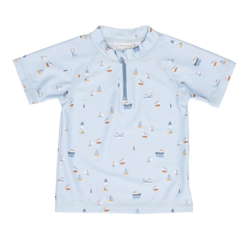 Swim T-Shirt, Sailors Bay – Bay Blue (UPF 50+) Various Sizes