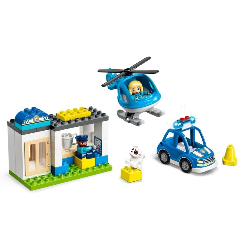Duplo Police Station & Helicopter (40 Pieces)