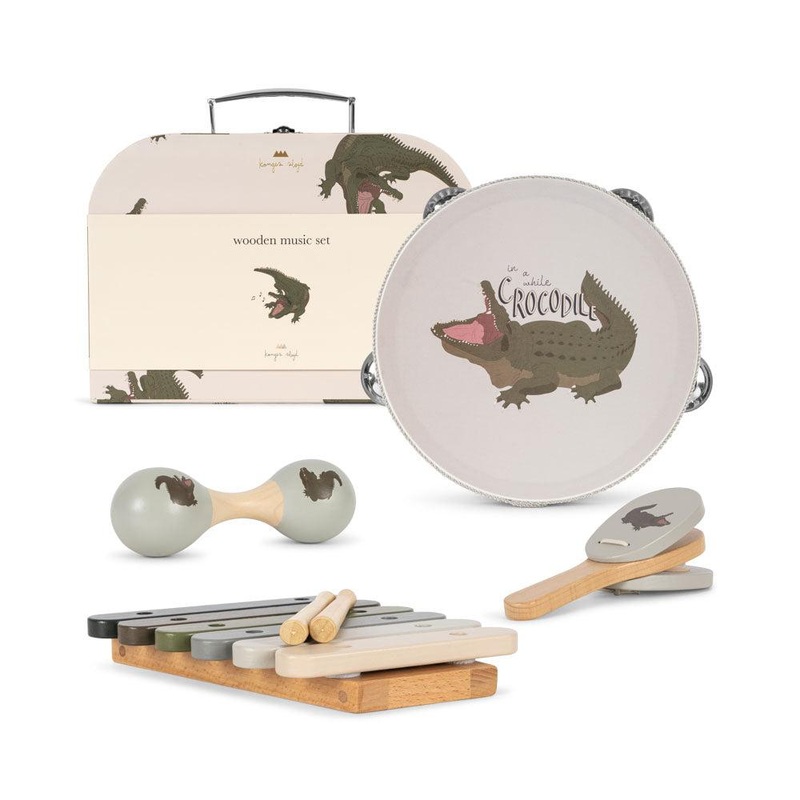 Music Set in Suitcase, 6 Pcs – Crocodile