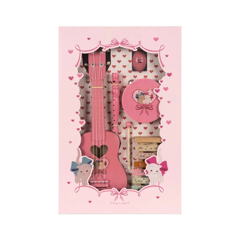 Musical Instruments Gift Set (Inc 5 Instruments) – Bow Kitty Pink