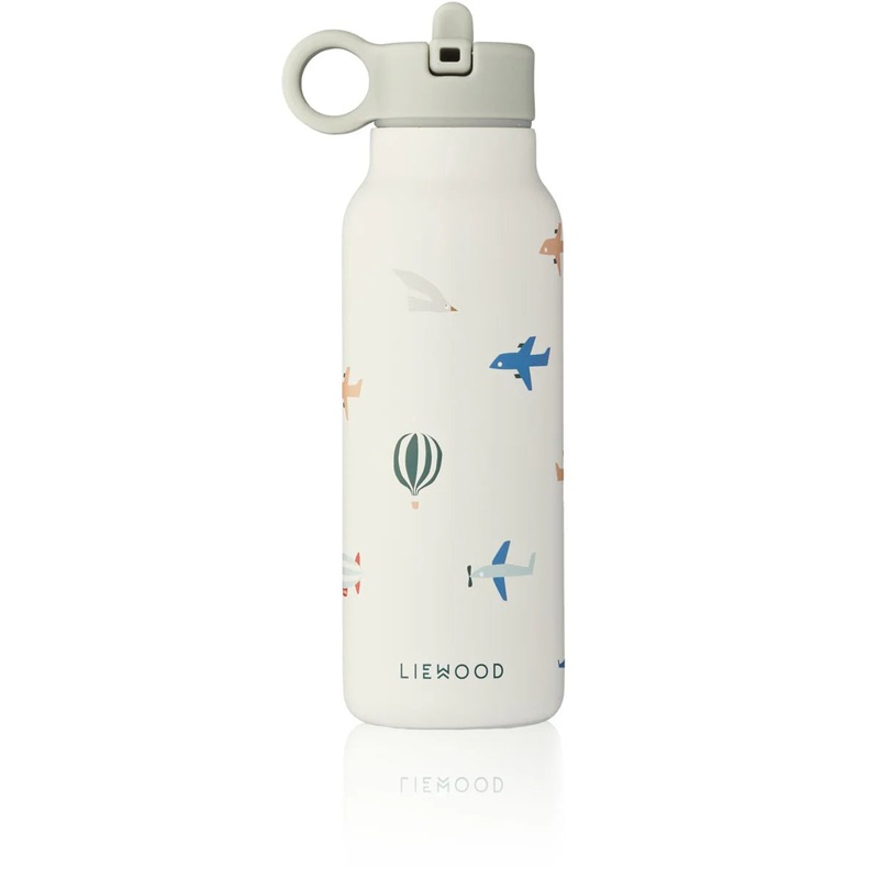 Falk Thermal Water Bottle, 350ml – Aviator/ Ecru