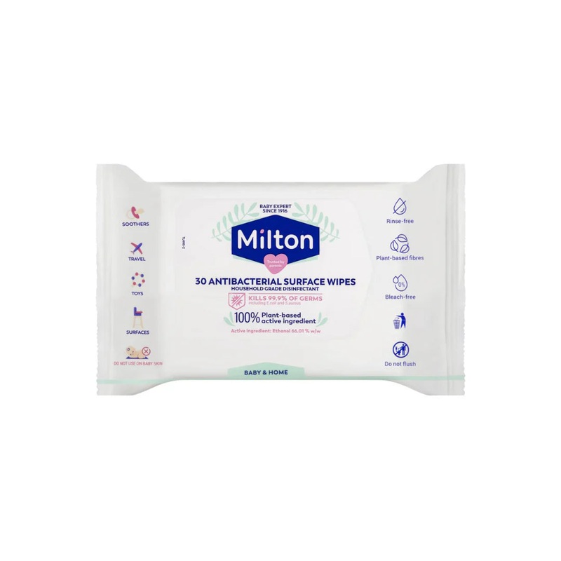 Antibacterial Surface Wipes 30-Pack