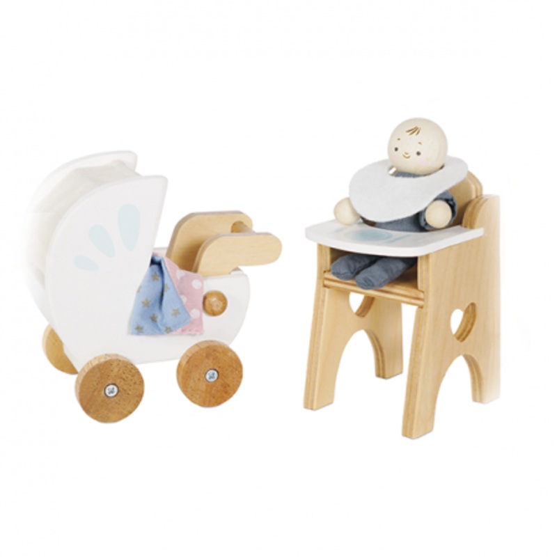 Dolls House Nursery & Baby Set
