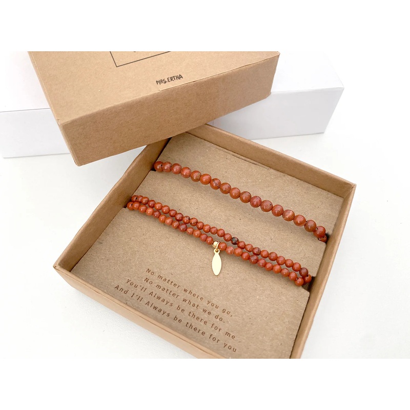 Me & Mom Natural Stone Bracelets