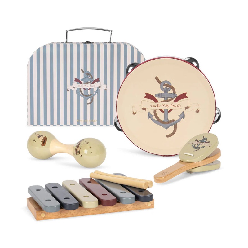 Music Set in Suitcase, 4 Instruments – Sailor