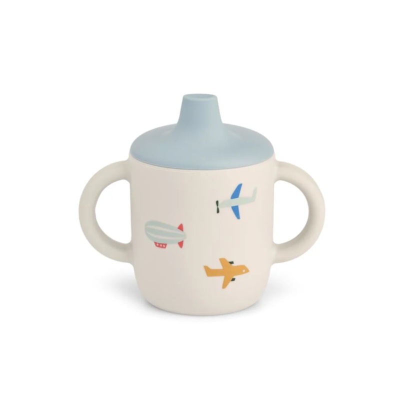 Neil Sippy Cup, Silicone 150 ml – Aviator/ Ecru