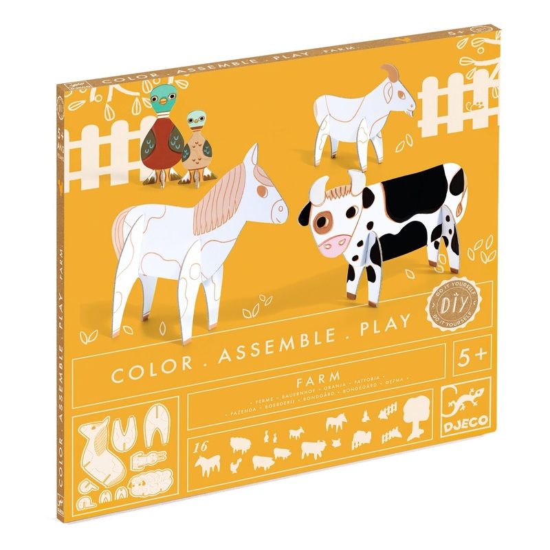 Creative Kit: Colour, Assemble & Play – Farm