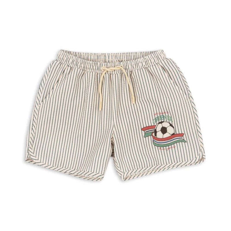 Swim Shorts – Tea Stripe/ Football