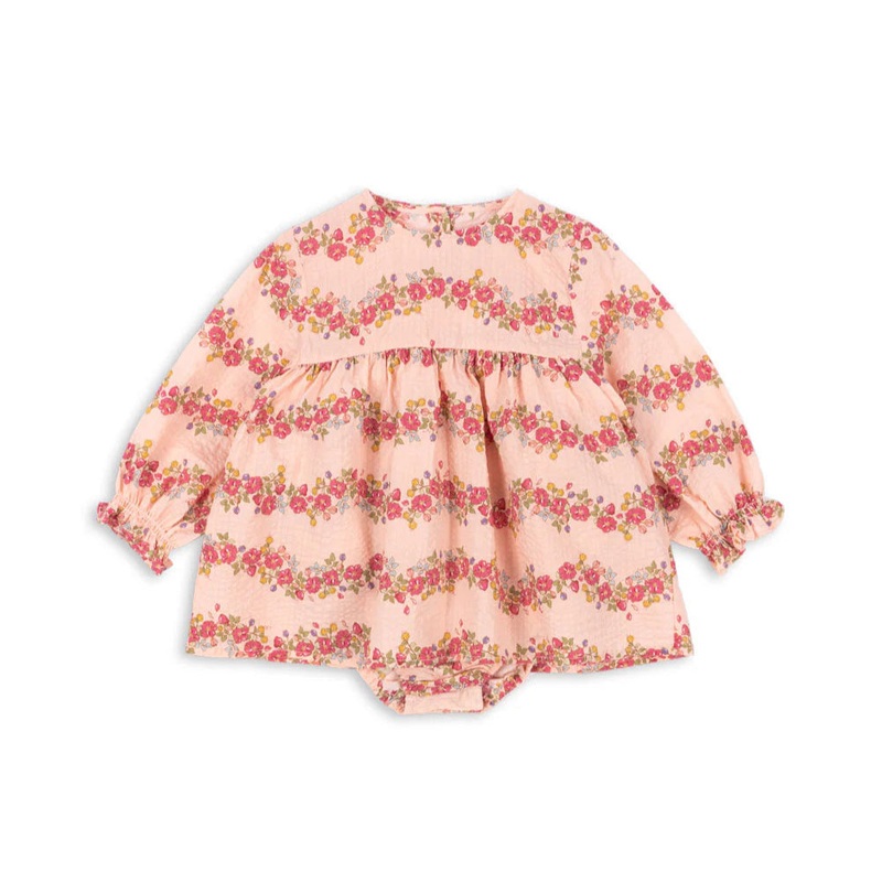 Bella Frill Romper – Floria Pink