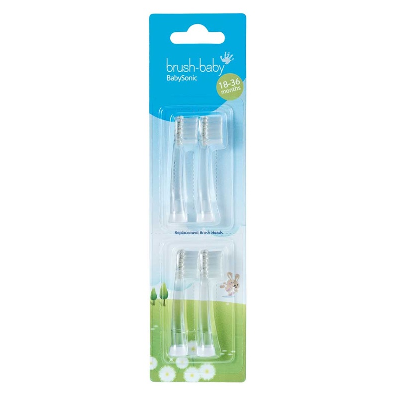 Brush-Baby BabySonic Replacement Brush Heads (4-pack)