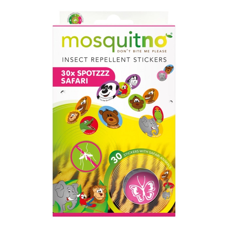 Insect Repellent Stickers Safari  30-Pack