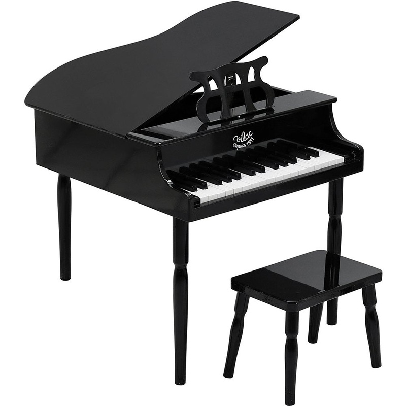 Grand Piano and Stool – Black