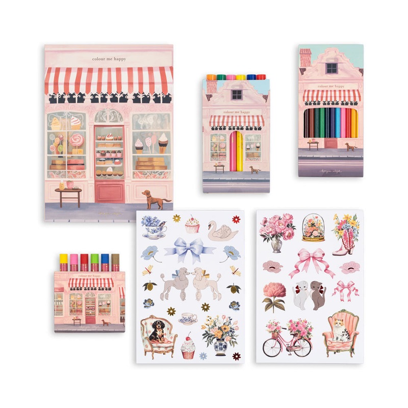 Little Artist Suitcase, 28 Pieces – Pink