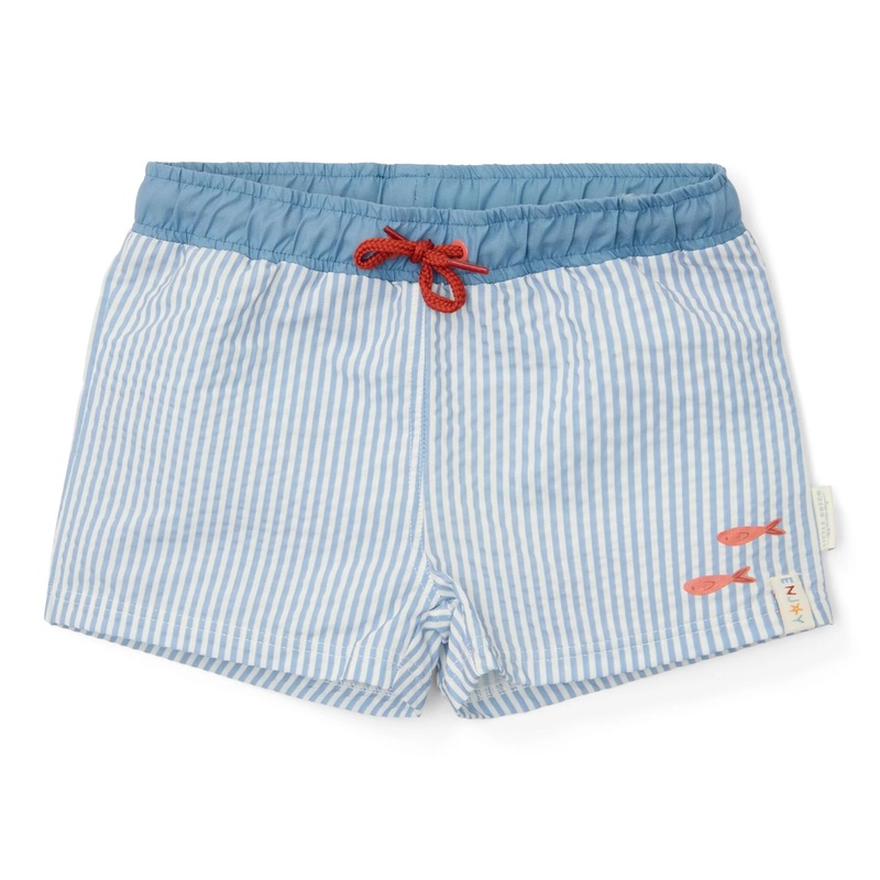 Swim Shorts – Sea Life Blue Stripes