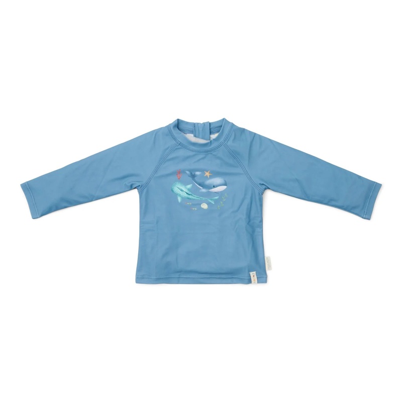 Swim T-Shirt, Long Sleeves – Sea Life Ocean Blue