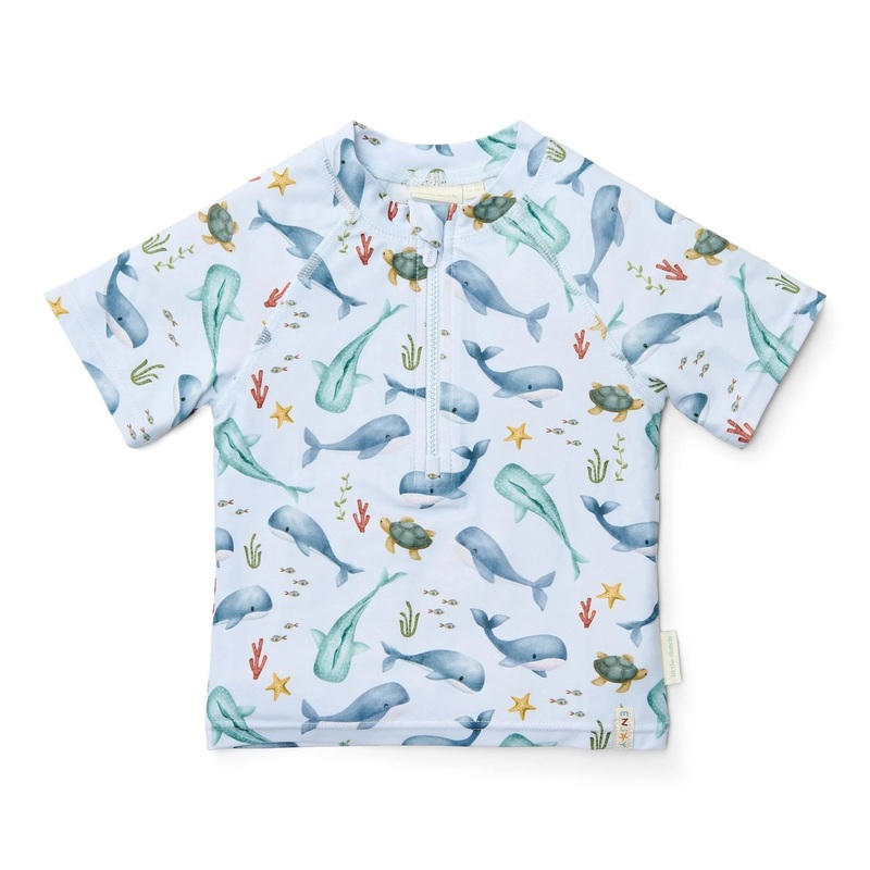 Swim T-Shirt, Short Sleeves – Sea Life Multi