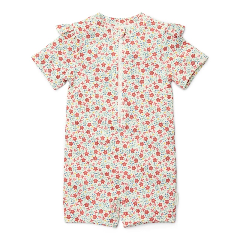 Swimsuit, Short Sleeves – Sunny Flowers Multi