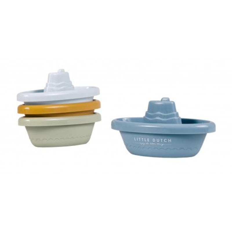 Bath Boats, Stackable – Blue