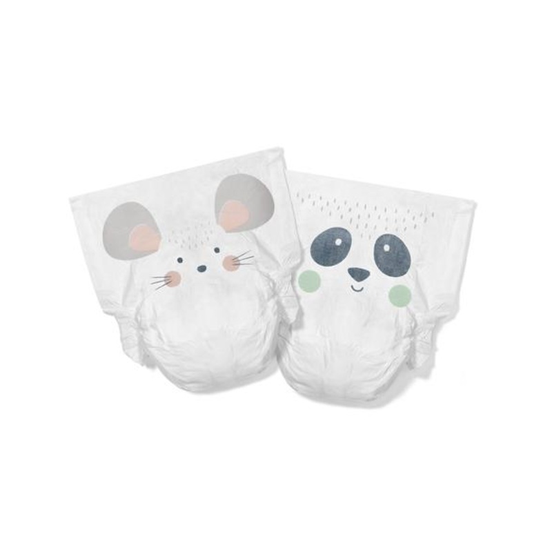 Kit & Kin Eco Nappies, Size 2 Mouse & Panda  4-8 kg (38 Pack)