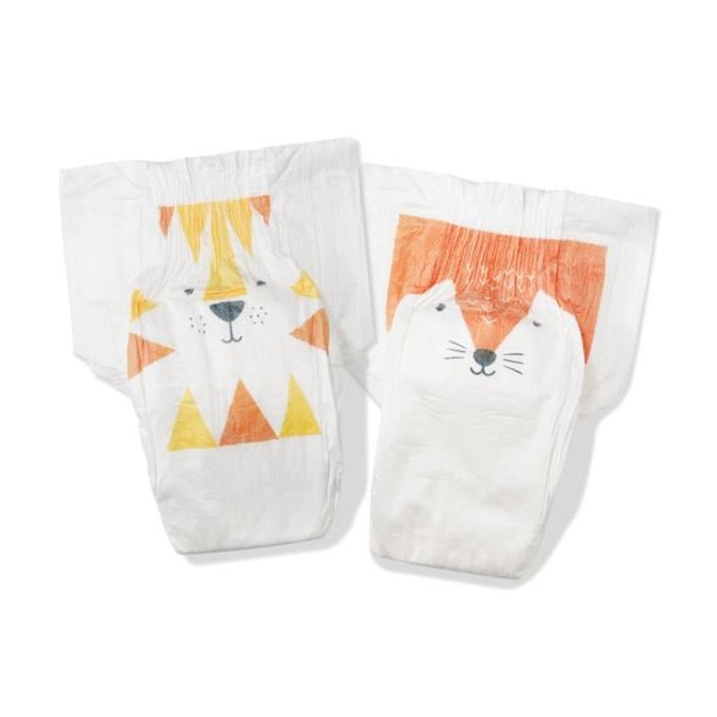 Kit & Kin Eco Nappies, Size 4 Tiger & Fox  9-14kg (32 pack)