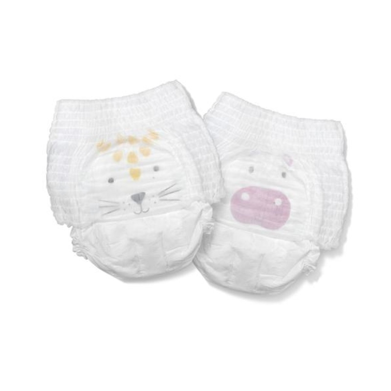 Kit & Kin Eco Nappy Pants (Pull Ups), Size 4 Hippo & Leopard 9-15kg (22 pack)