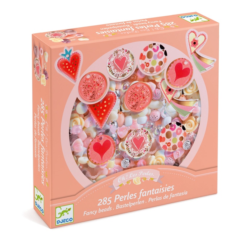 Craft Acrylic Beads, (285 Beads) to Create Jewellery – Hearts