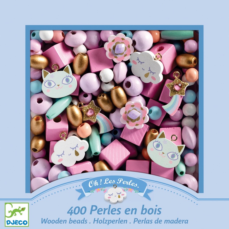 Craft Wooden Beads (400 Beads) to Create Jewellery – Rainbow