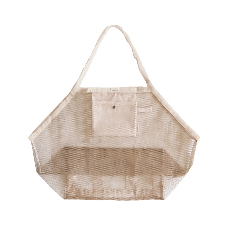 Mesh XL Beach Bag, Adults – Vanilla